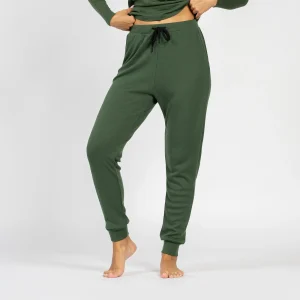 Pantalon de survêtement 250 Mérinos pour femme Vert foncé