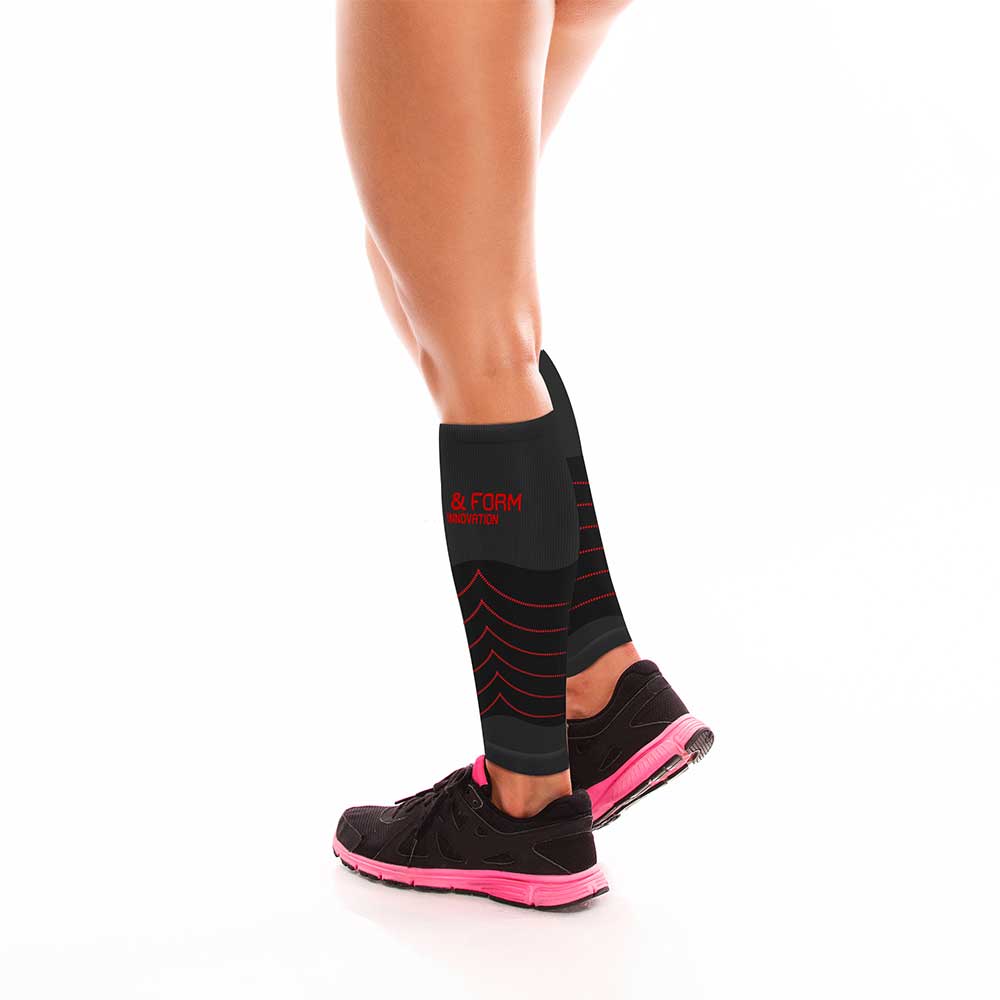 Manchons noirs mollets - compression ferme - SKINUP Sport – Image 2