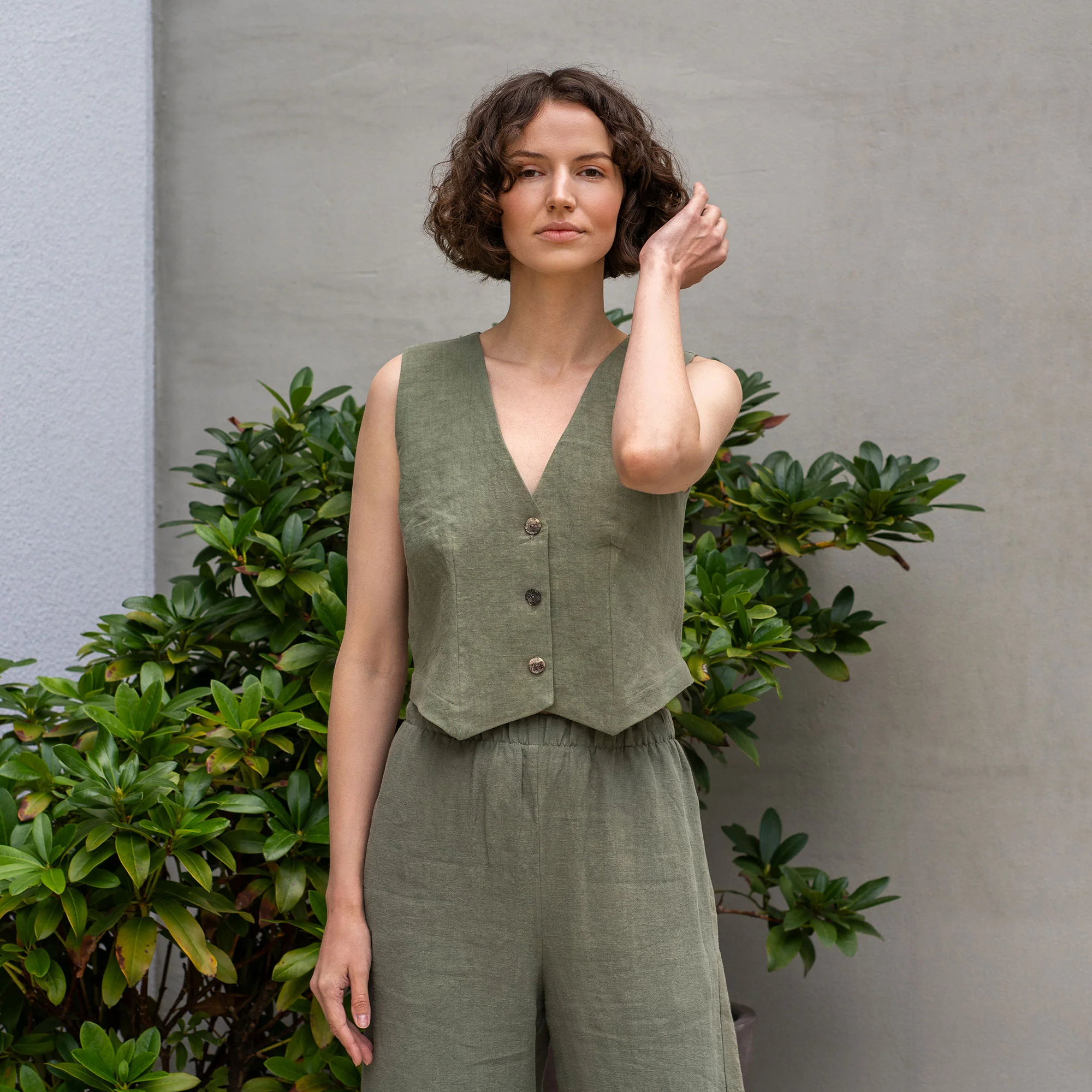 Gilet élégant en lin Ava – Image 7