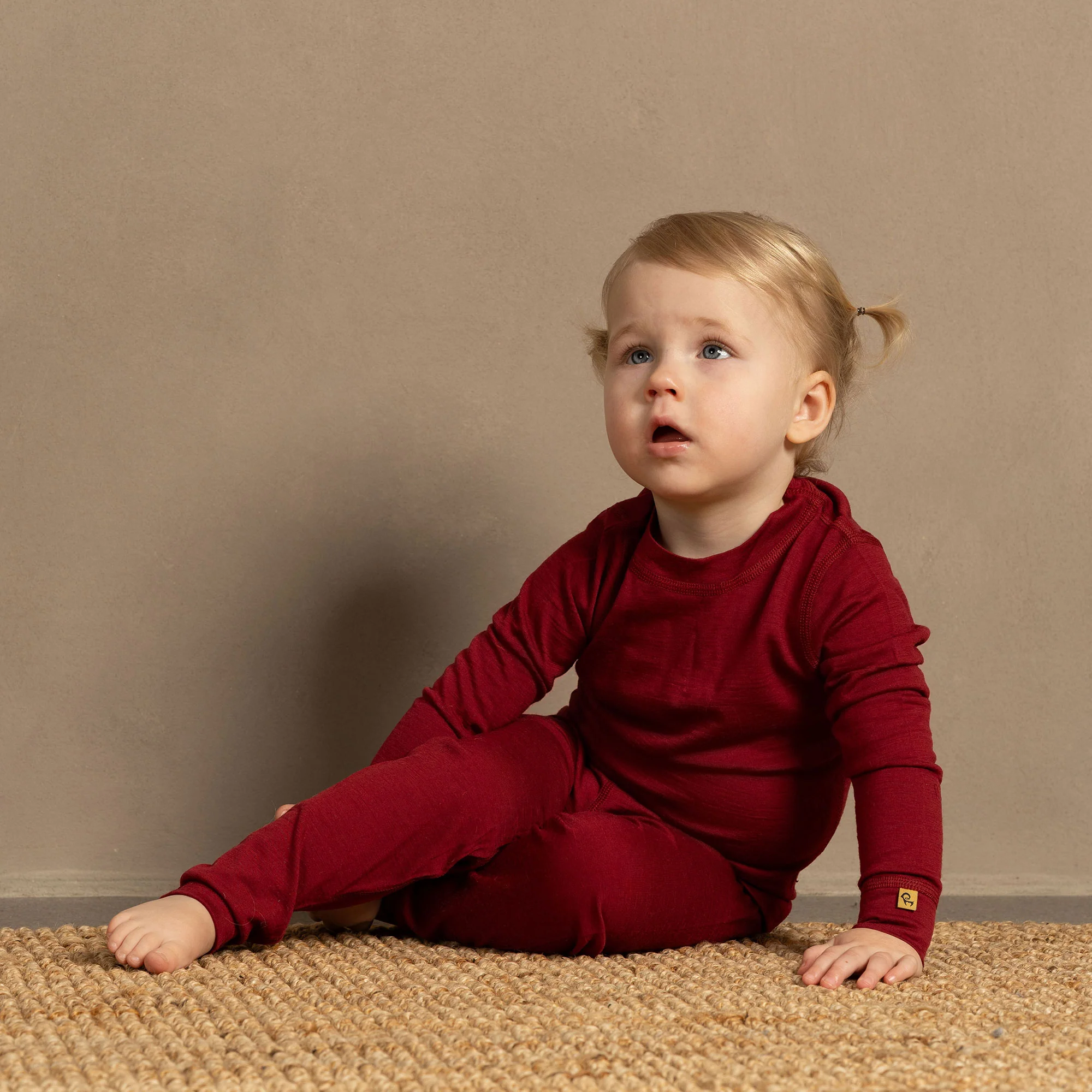 Ensemble 2 pièces pour enfants manches longues & bas 160 Royal Cherry – Image 8