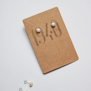 Boucles d’oreilles de mariée perlées Pearl studs