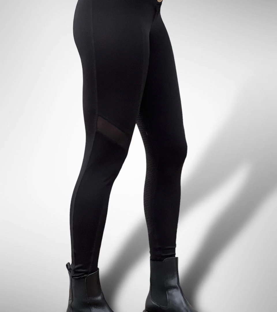 Pantalon d'équitation Full Grip Light Vibes Noir – Image 6