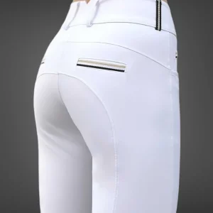 Pantalon d’équitation Grip No Name Blanc