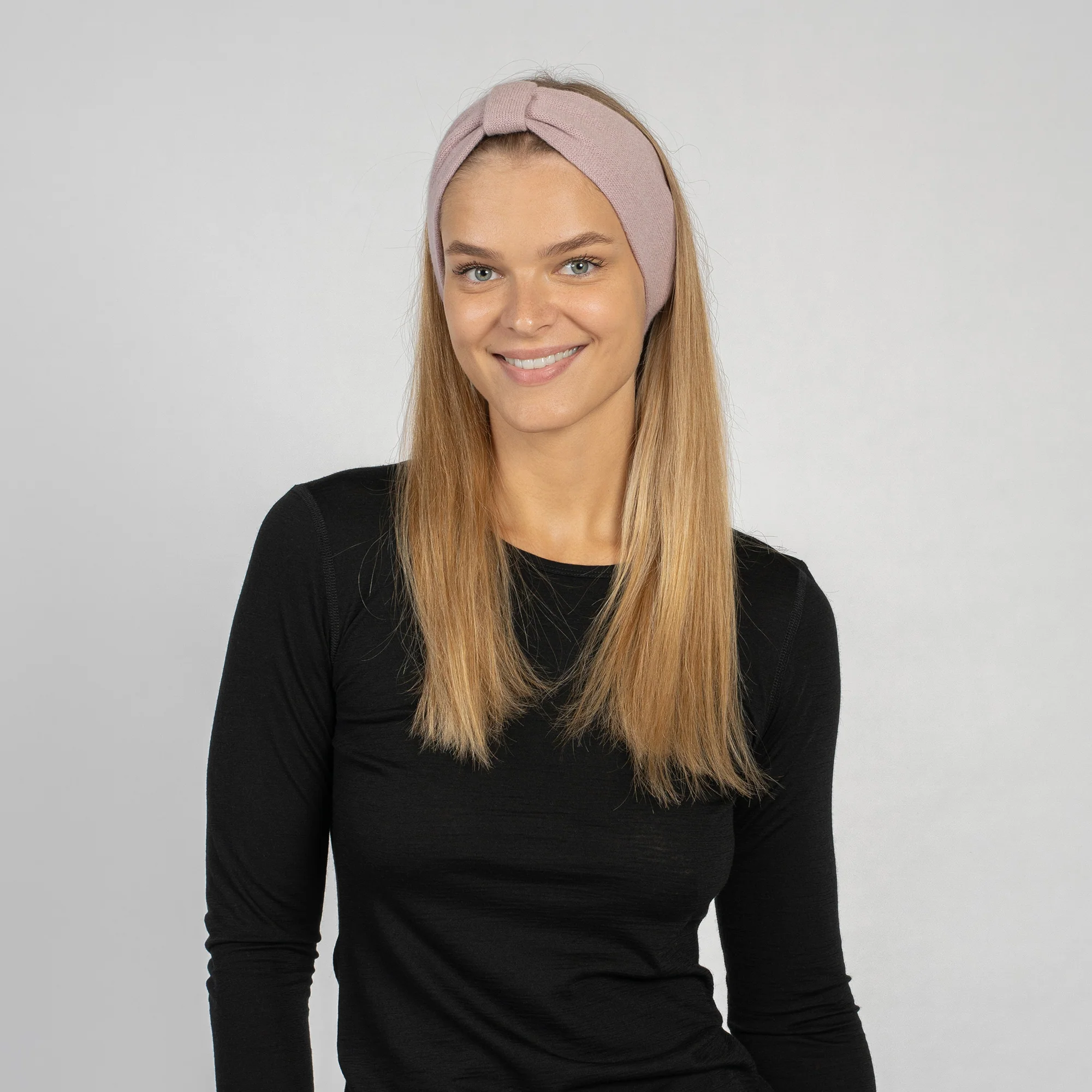 Bandeau tricoté pour femme avec ruban – Image 7