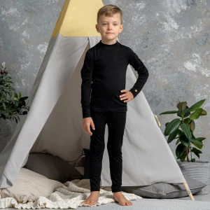 Pantalon 250 Mérinos pour Enfants Noir