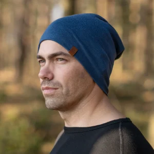 Bonnet en mérinos pour homme Denim