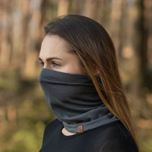 Tour de cou en mérinos pour femme Gris Parfait