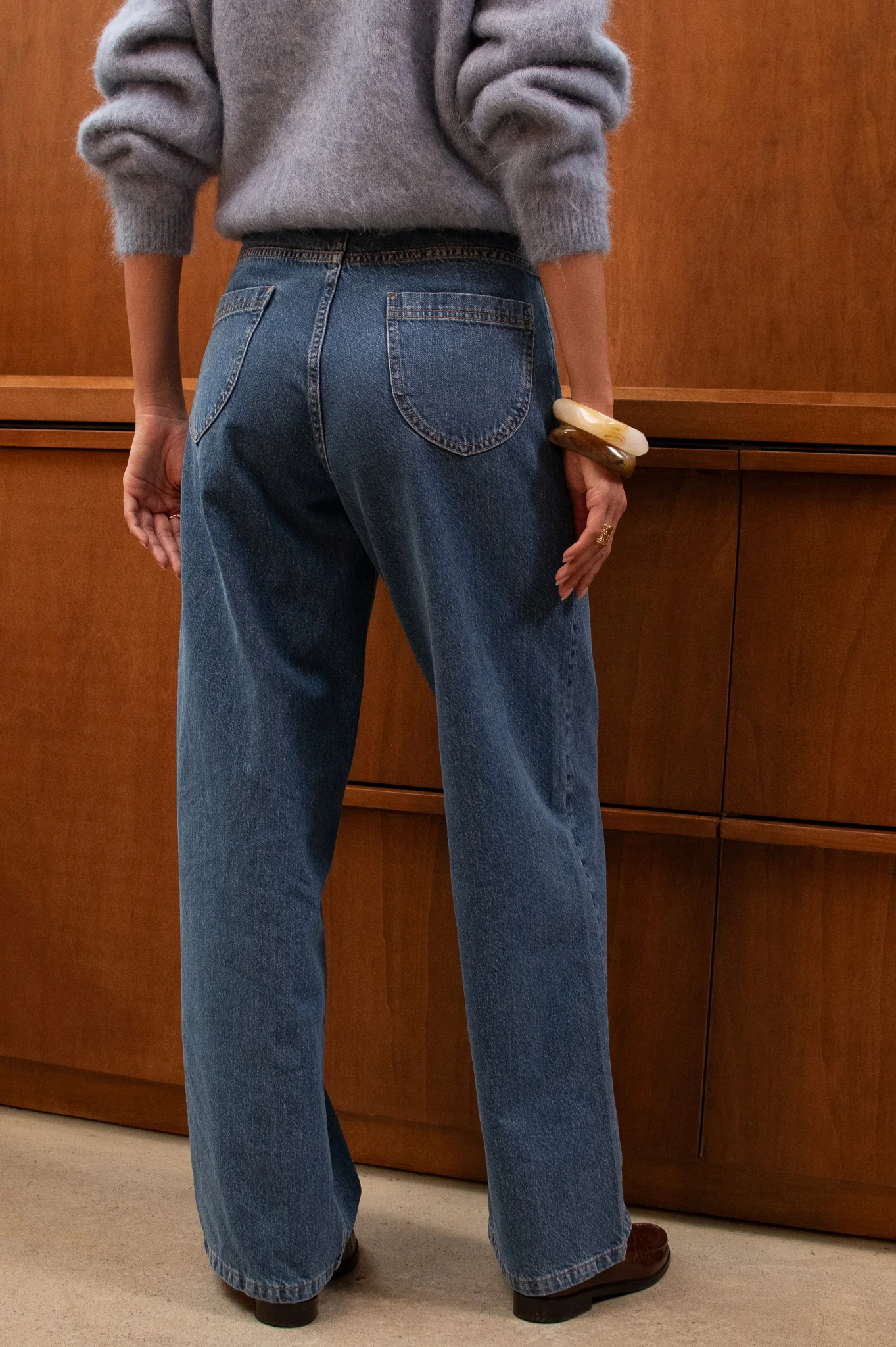 Jean loose fit Henri medium blue – Image 4