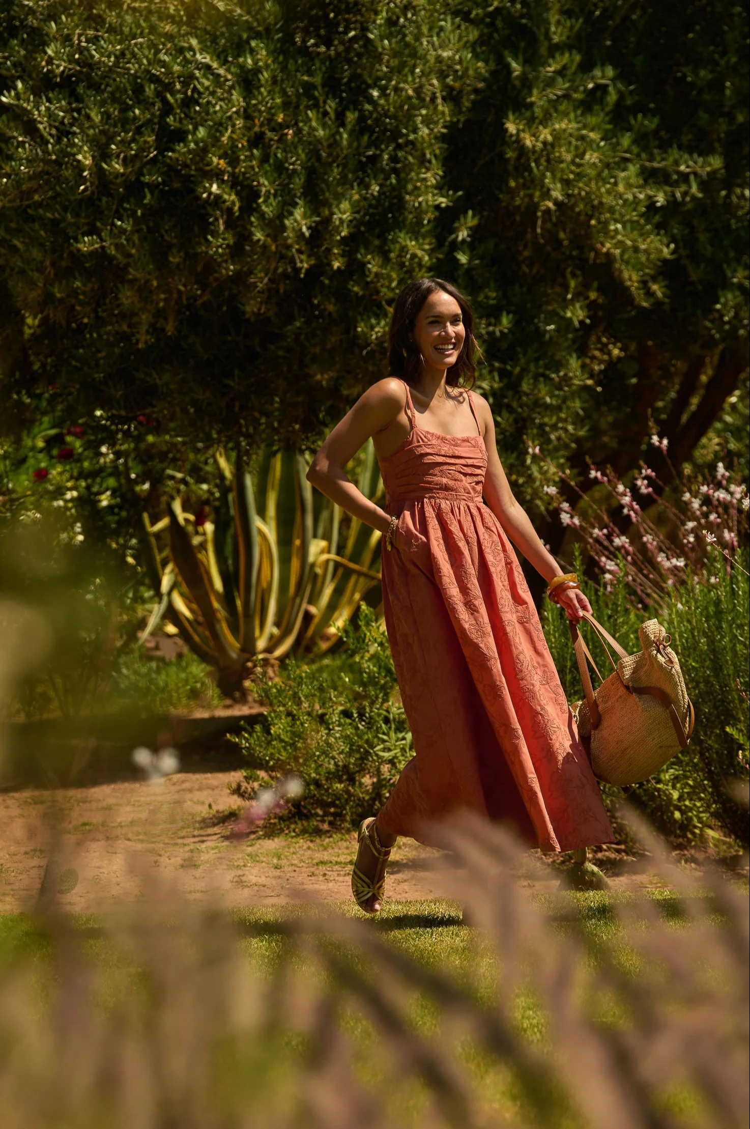 Robe Clarysse terracotta soutache – Image 4