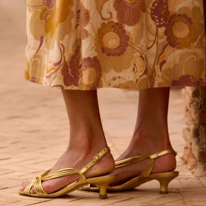 Sandales Aviva gold