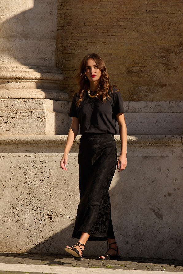 Jupe Nalini noir jacquard – Image 4