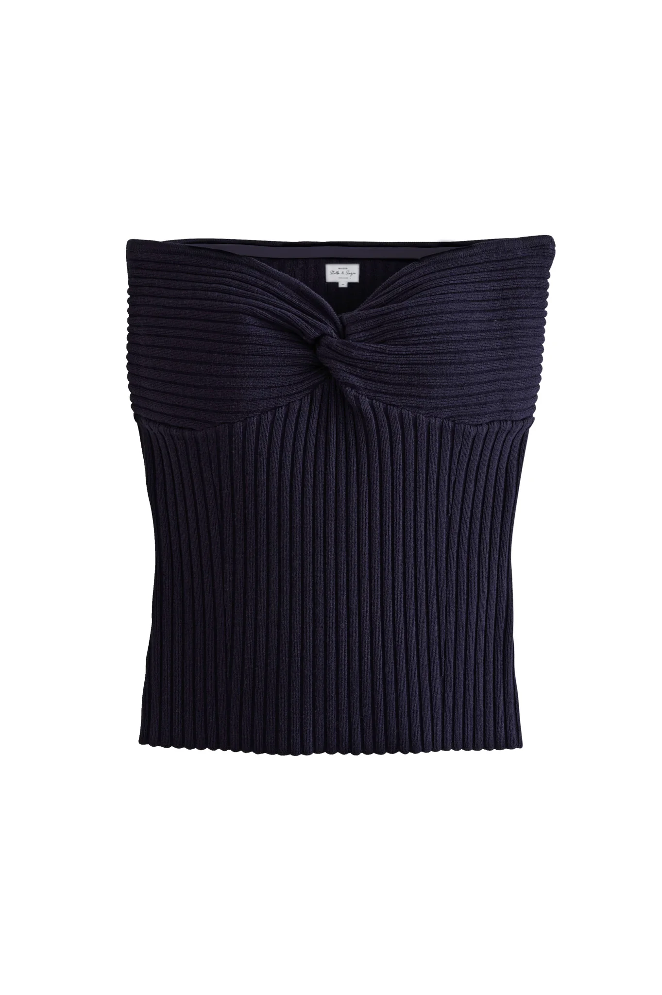 Bustier côtelé Joel marine – Image 5