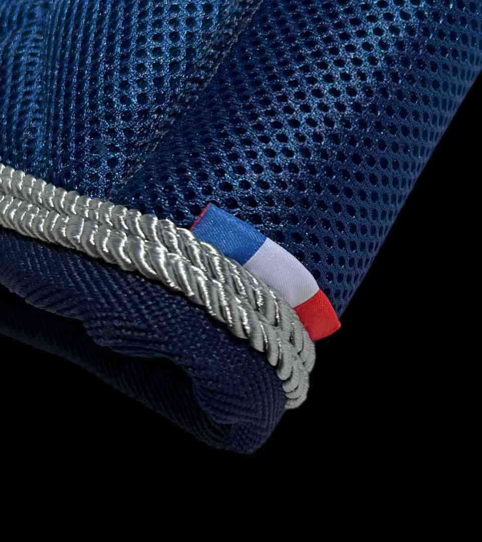 Tapis de Selle Mesh Bleu, 2 Cordes Silver – Image 7