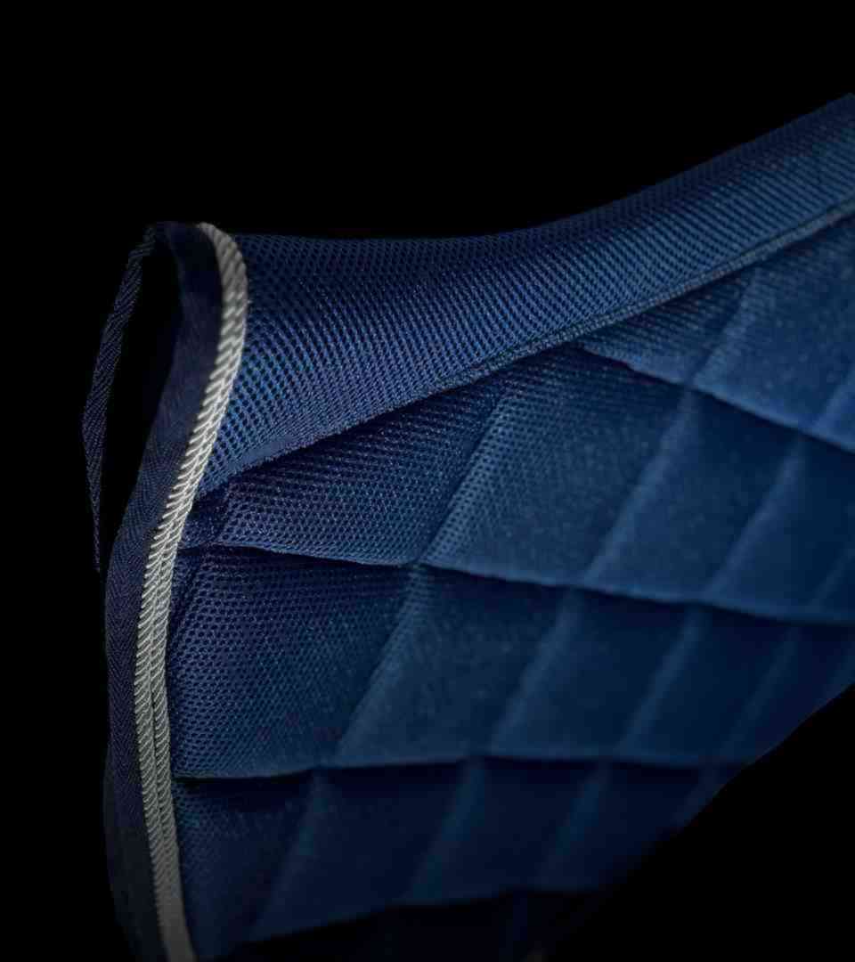 Tapis de Selle Mesh Bleu, 2 Cordes Silver – Image 9