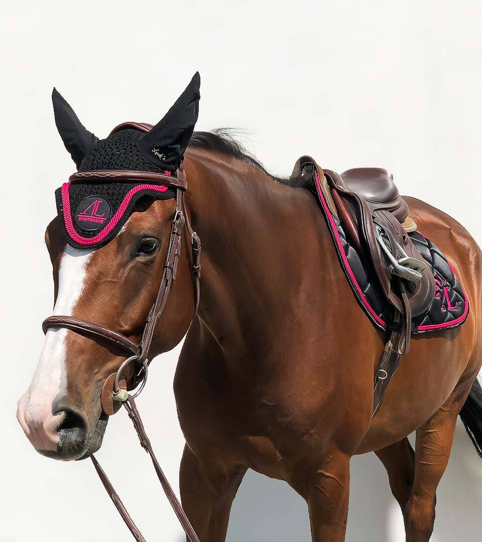 Bonnet Noir, 2 Cordes Magenta – Image 4