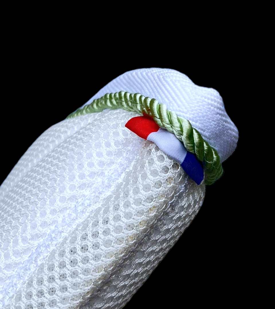 Tapis de Selle Dressage Mesh Blanc, Corde Vert Anis – Image 9