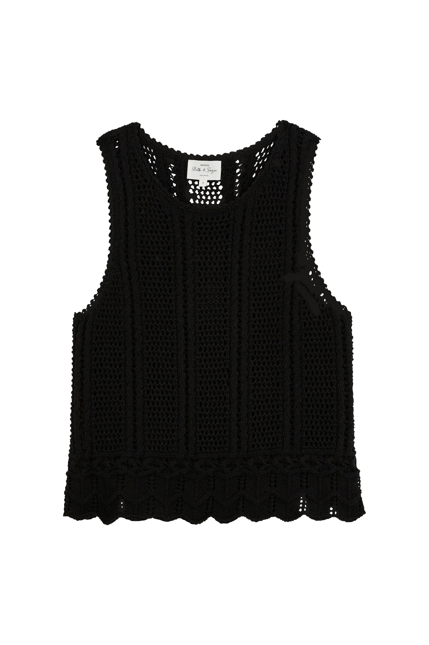 Top Luana crochet noir – Image 5