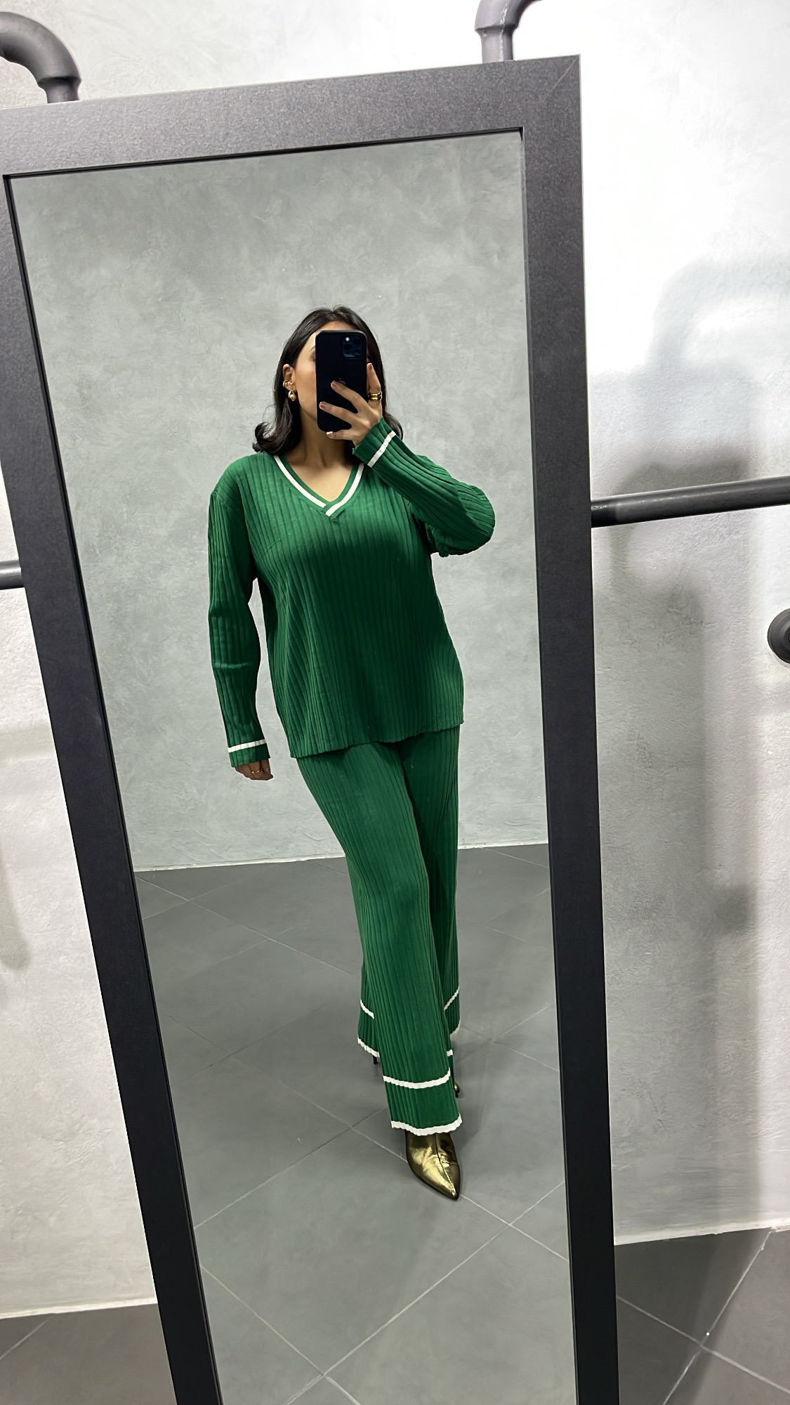 Ensemble Col V Vert – Image 2