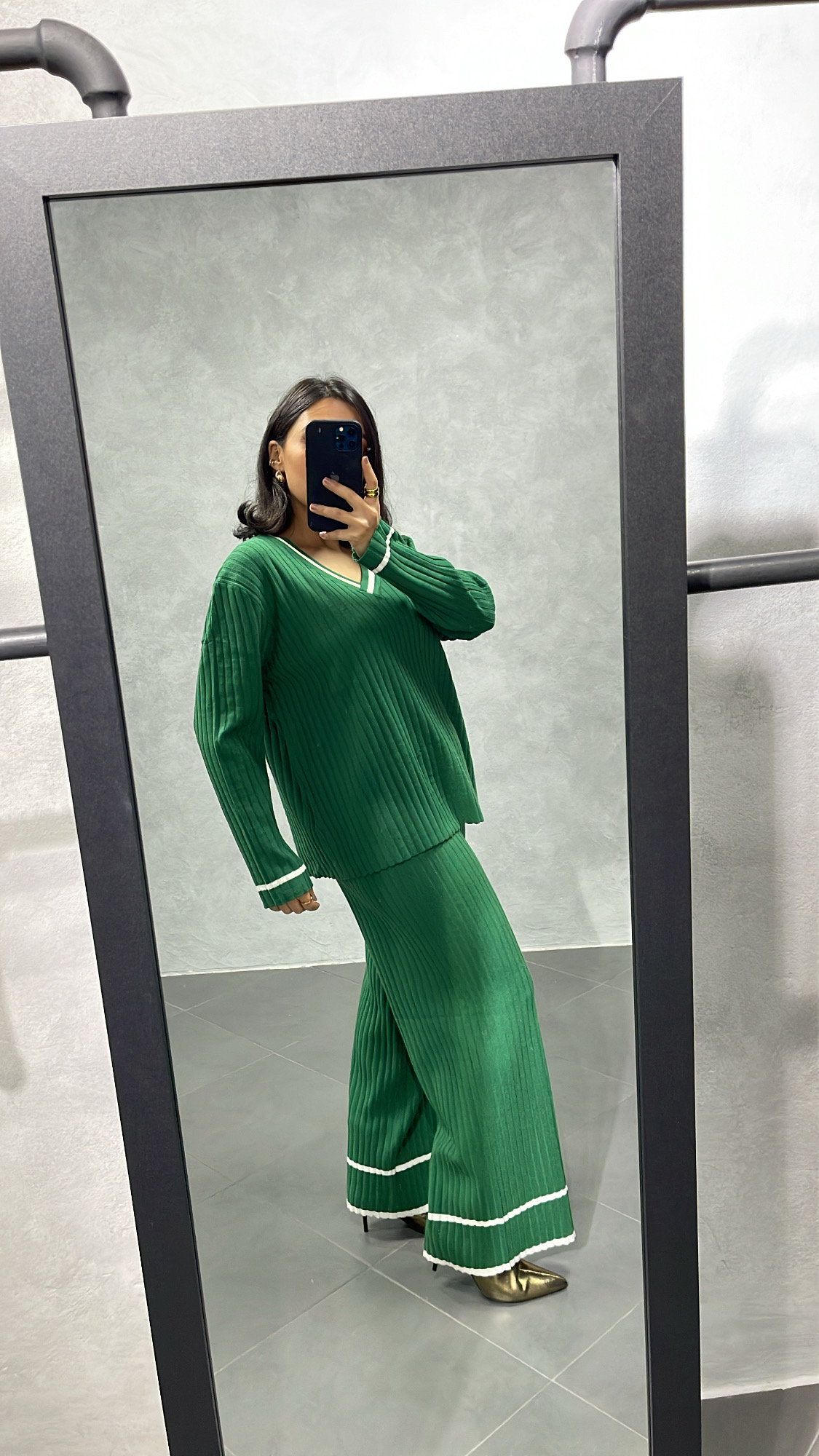 Ensemble Col V Vert – Image 3