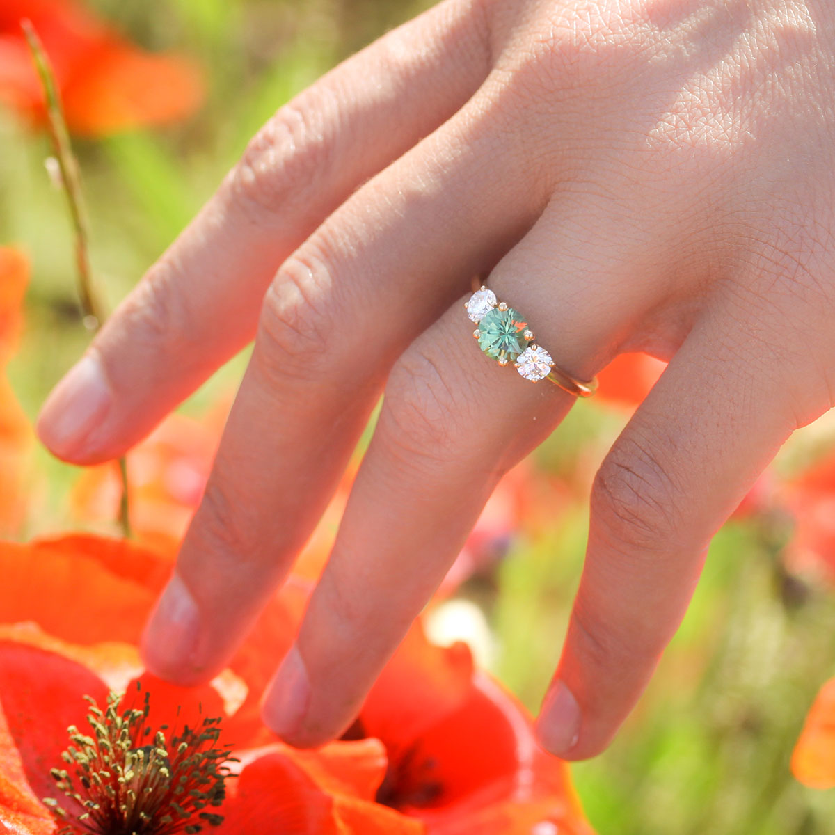 Bague Portobello Saphir Vert – Image 3