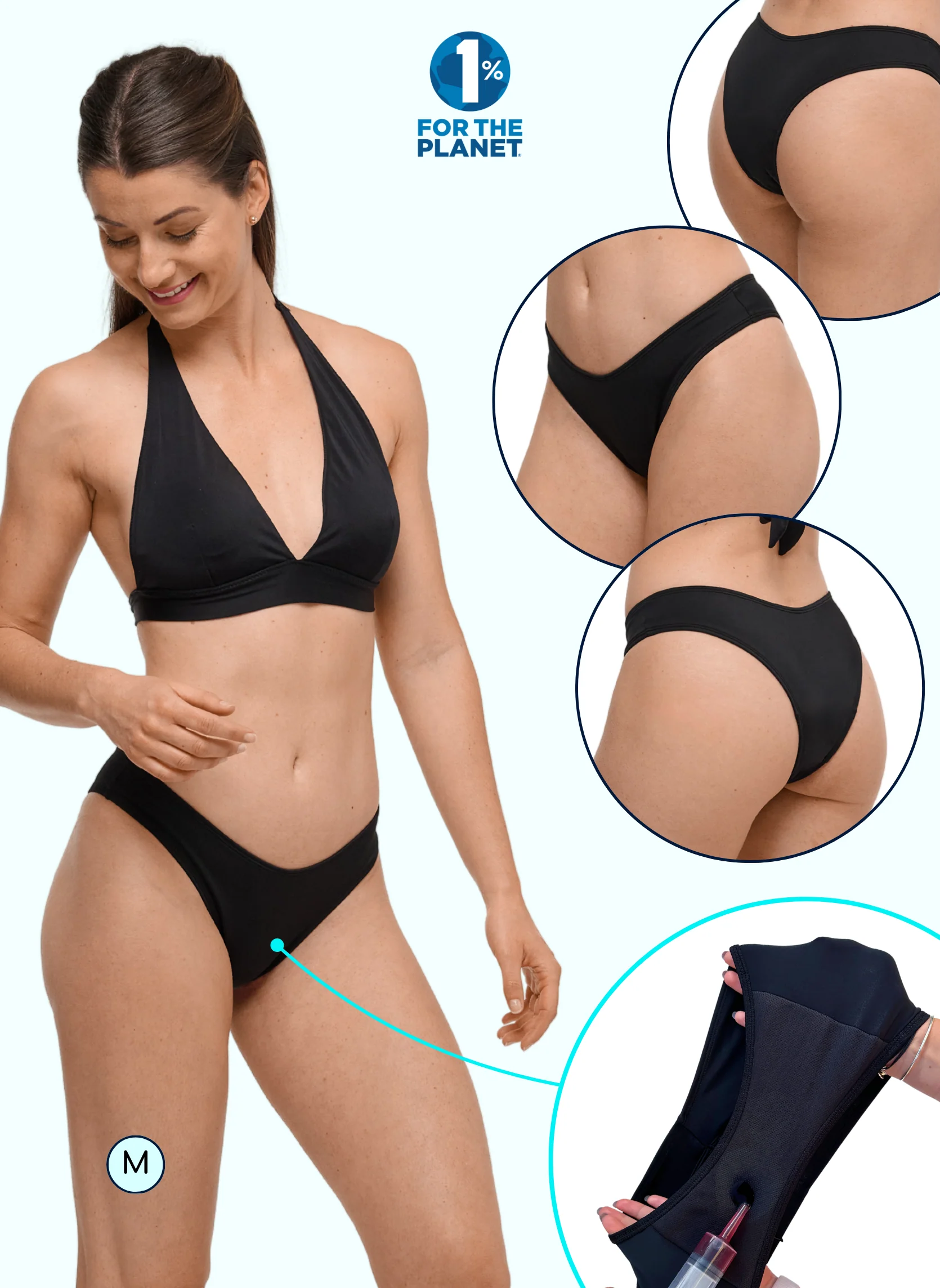 Tanga Menstruel Noir - Mila | Sorio® – Image 6