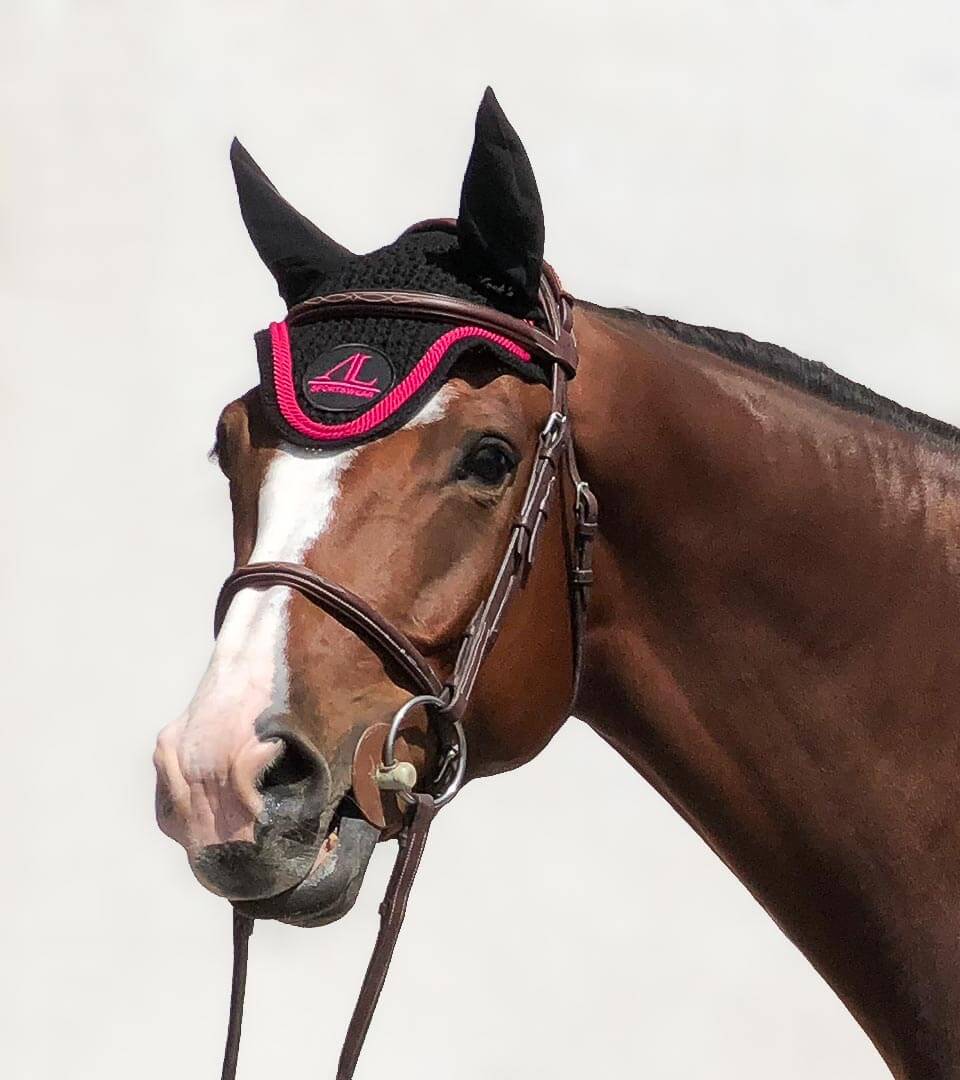 Bonnet Noir, 2 Cordes Magenta – Image 2