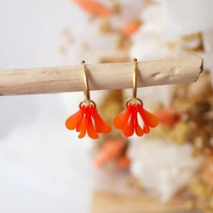 Boucles d&rsquo;oreilles Tula | Orange