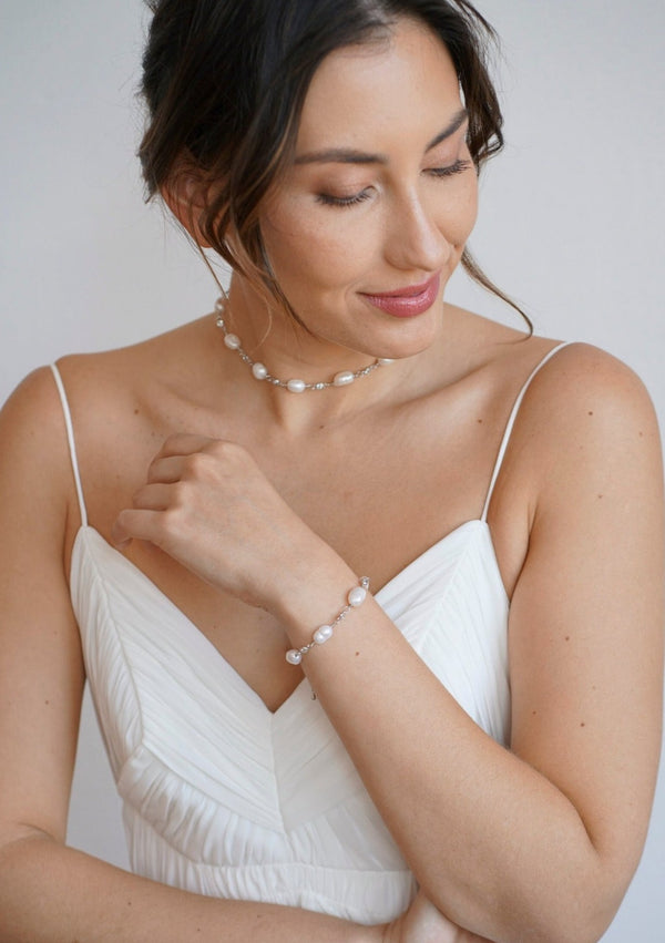 Gardénia – Bracelet de perles baroques