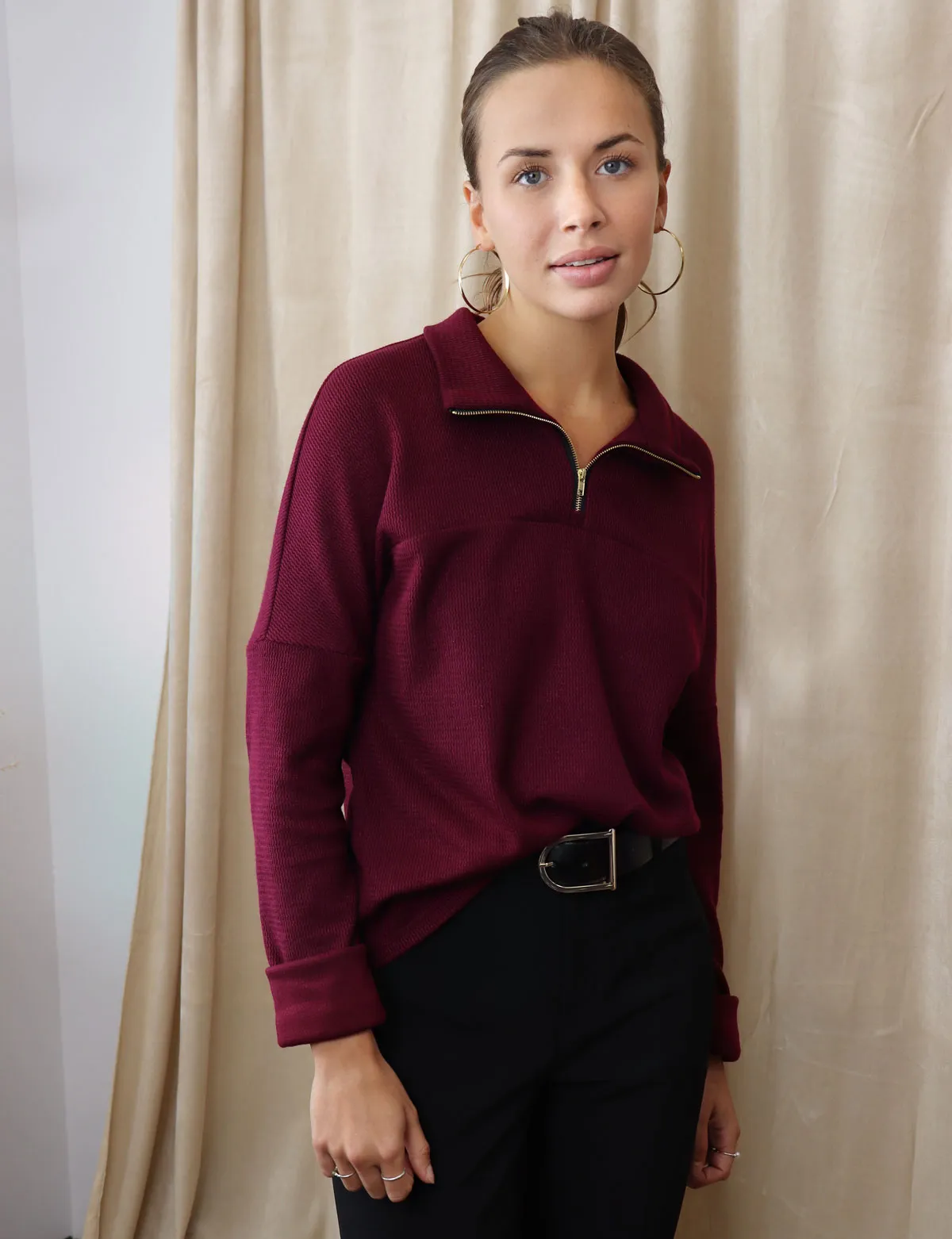 Chandail Megan – Bordeaux – Image 4
