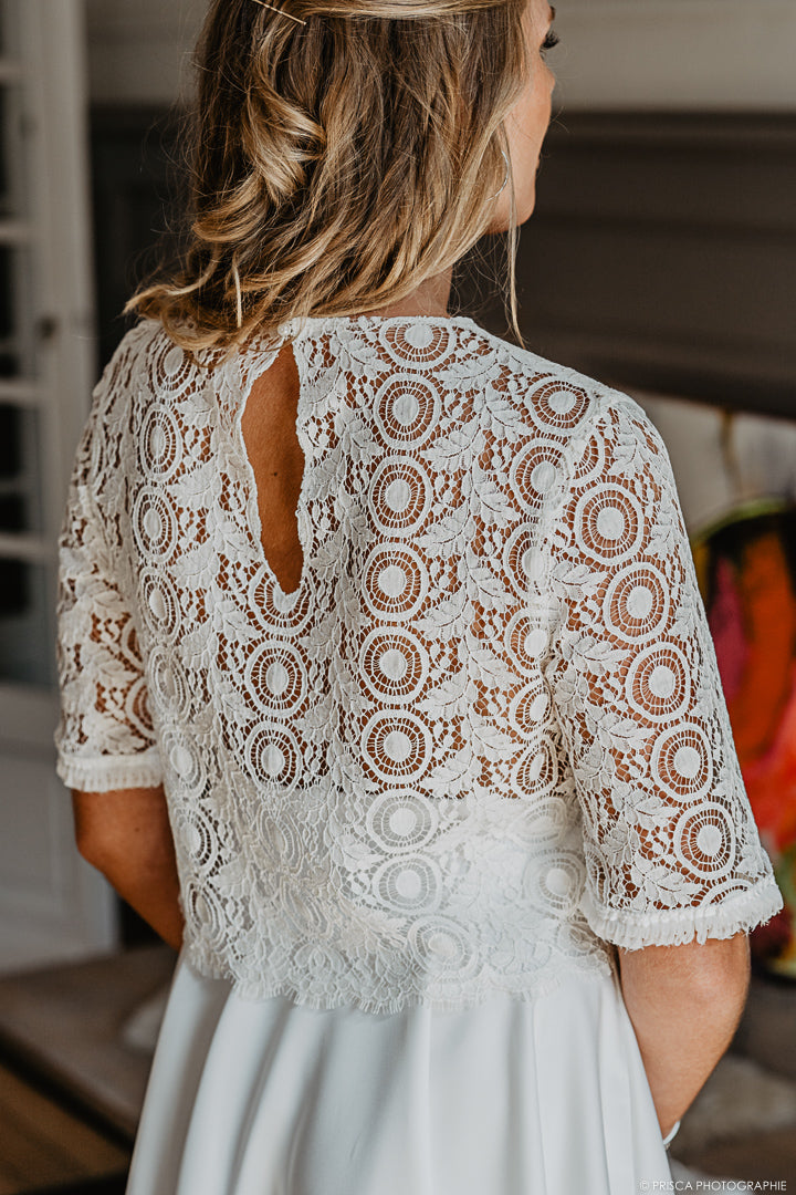 PAULINE – HAUT DENTELLE – MARIAGE – Image 2
