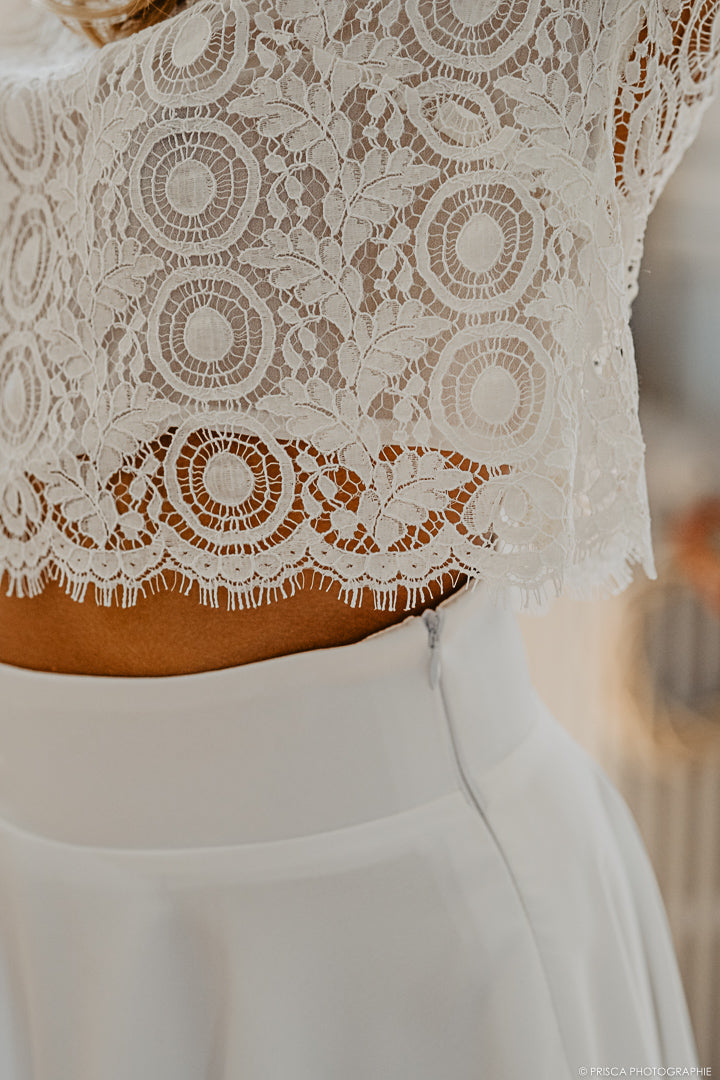 PAULINE – HAUT DENTELLE – MARIAGE – Image 3