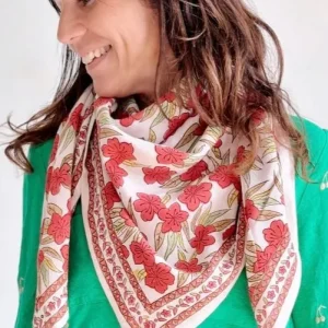 Foulard Adulte Jaipur | Grenat