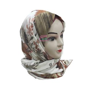 Foulard à motif marron