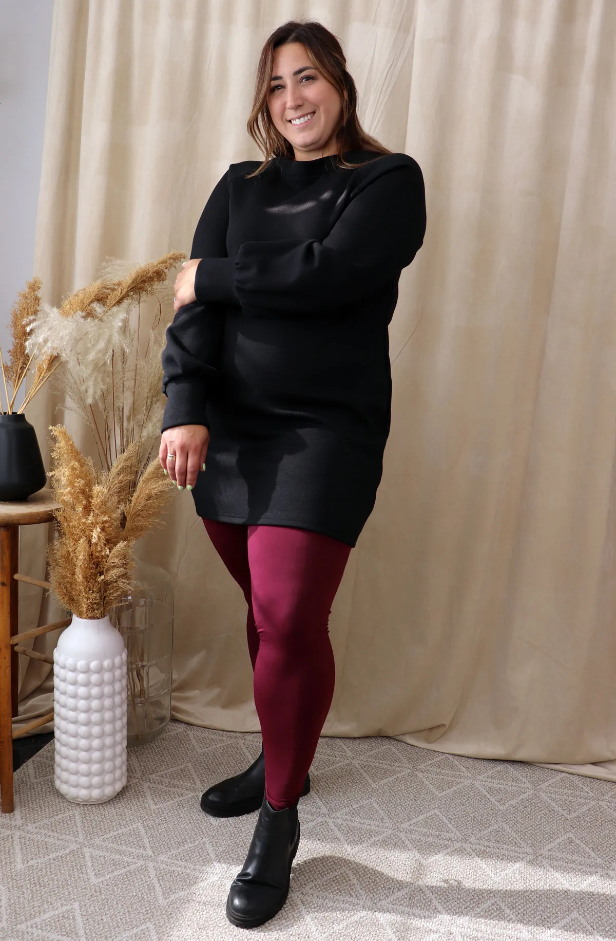 Legging Lionel – Polyester Recyclé – Bourgogne – Image 6
