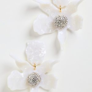 Boucles d’oreilles fleur crystal