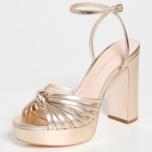 Rivka Leather Knot Platform Sandals