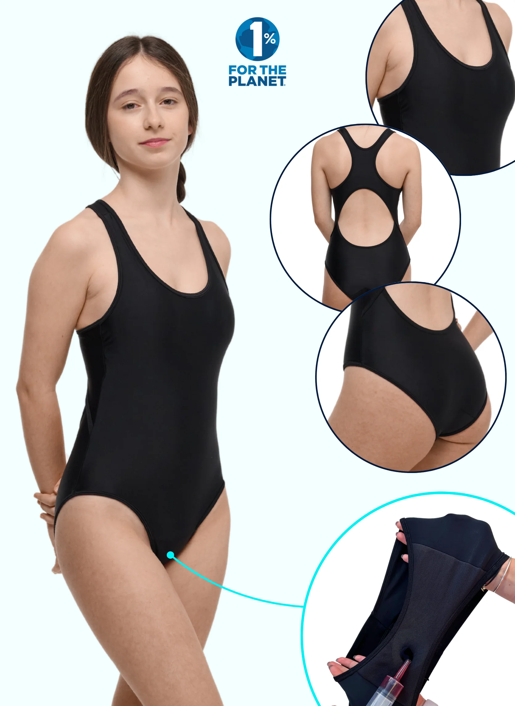 Maillot de bain Menstruel pour adolescente flux abondant - Lola | Sorio® – Image 6