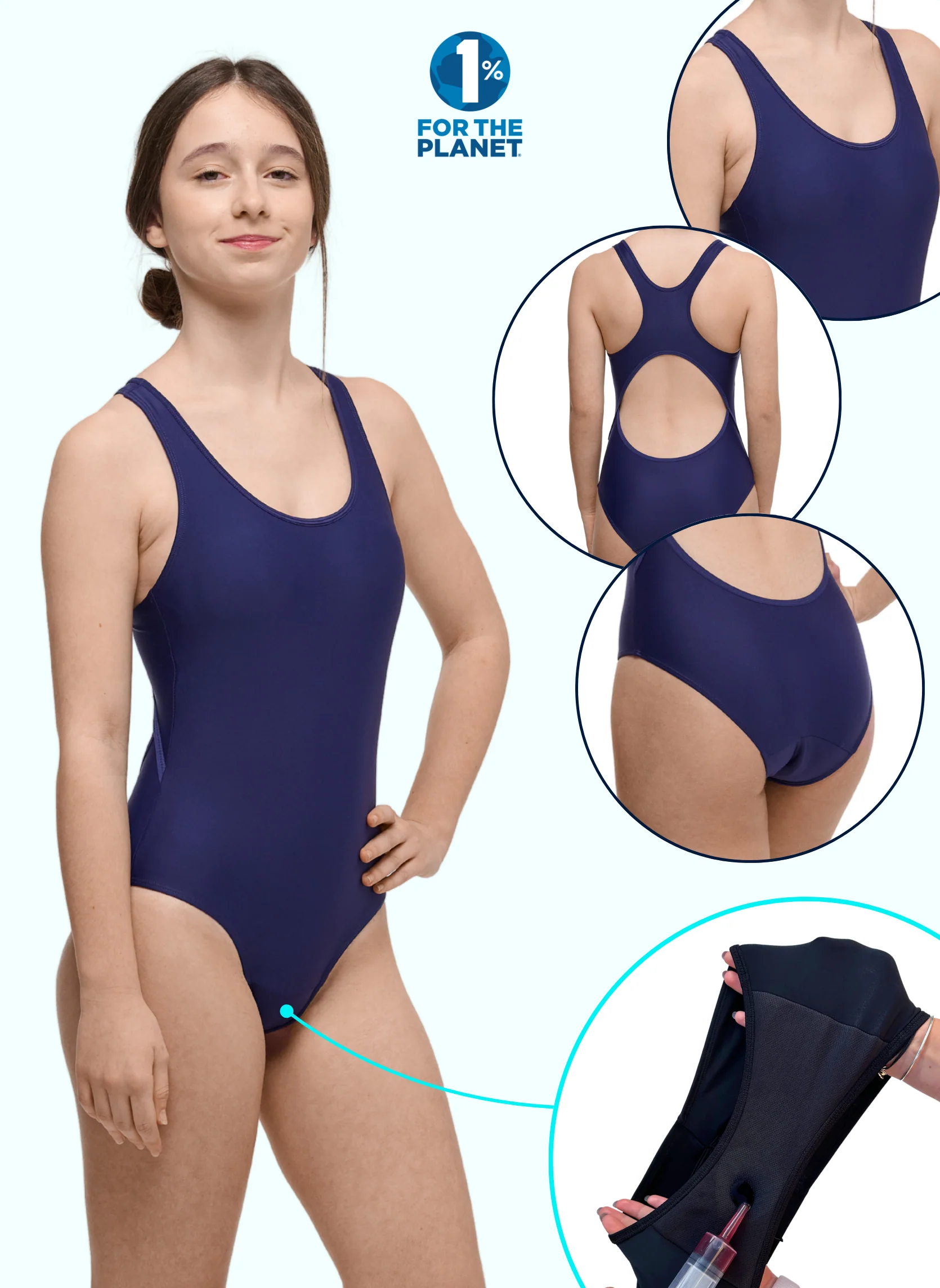 Maillot de bain menstruel de natation pour adolescente - Lola Bleu | Sorio® – Image 6
