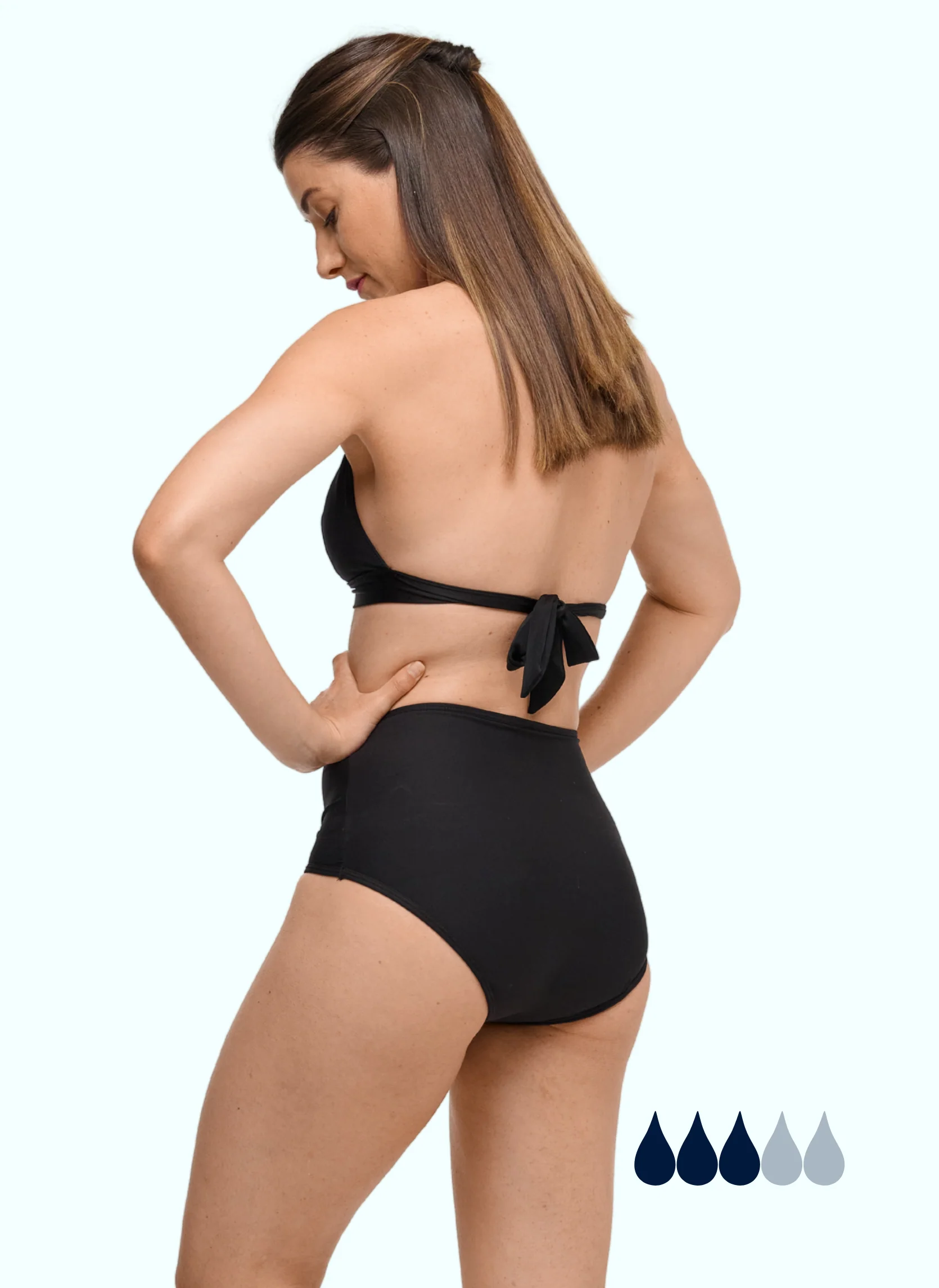 Bas de maillot de bain menstruel taille haute - Naya | Sorio® – Image 4