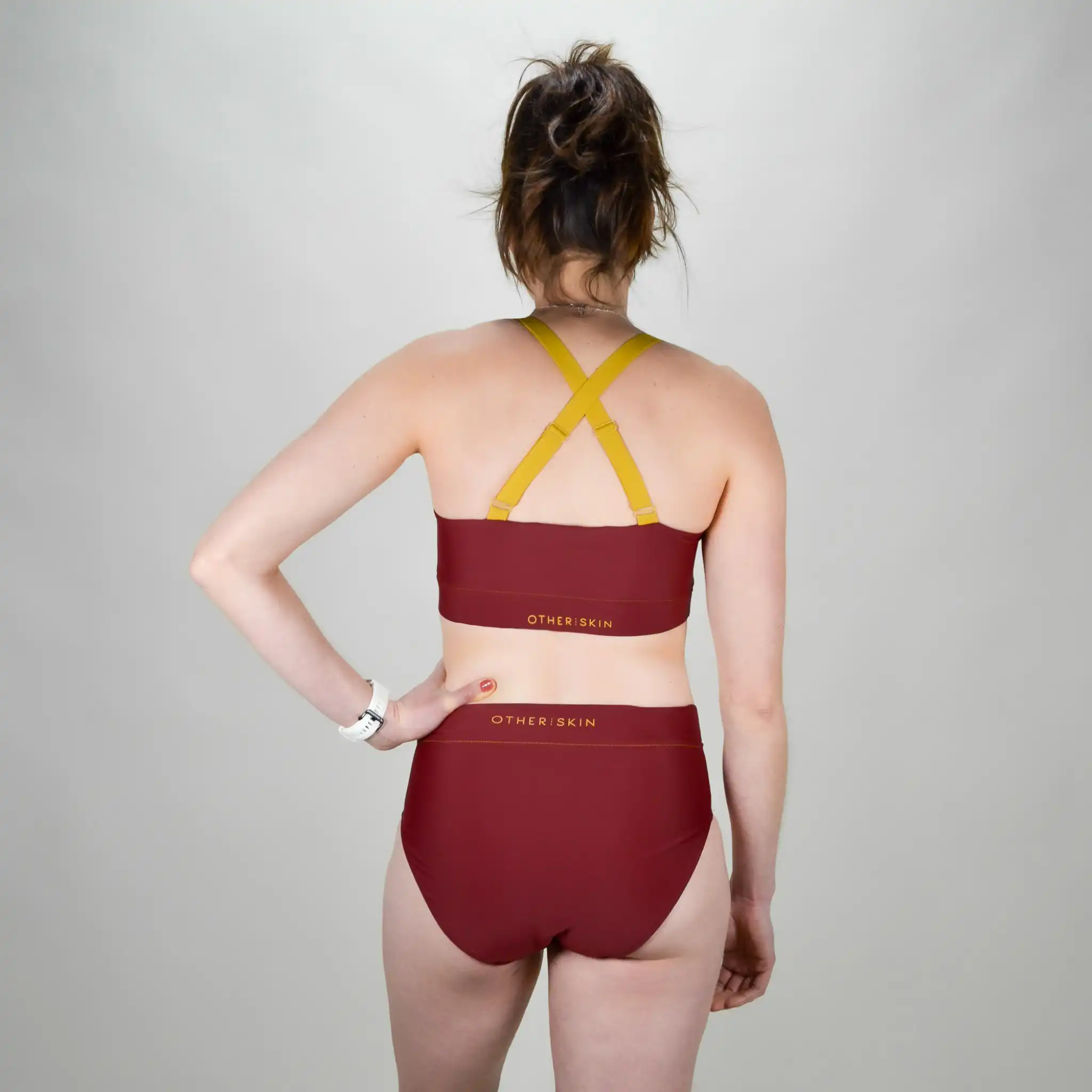BAS MAILLOT DE BAIN FEMME BORDEAUX – Image 3
