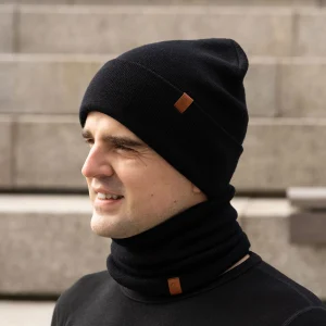 Bonnet tricoté pour homme en mérinos