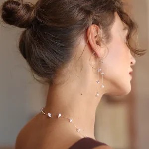 Boucles d’oreilles en perles d’eau douce Safia