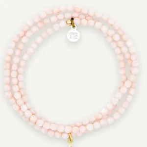Collier et Bracelet 3 Tours | Polaire Gold Rose Guimauve