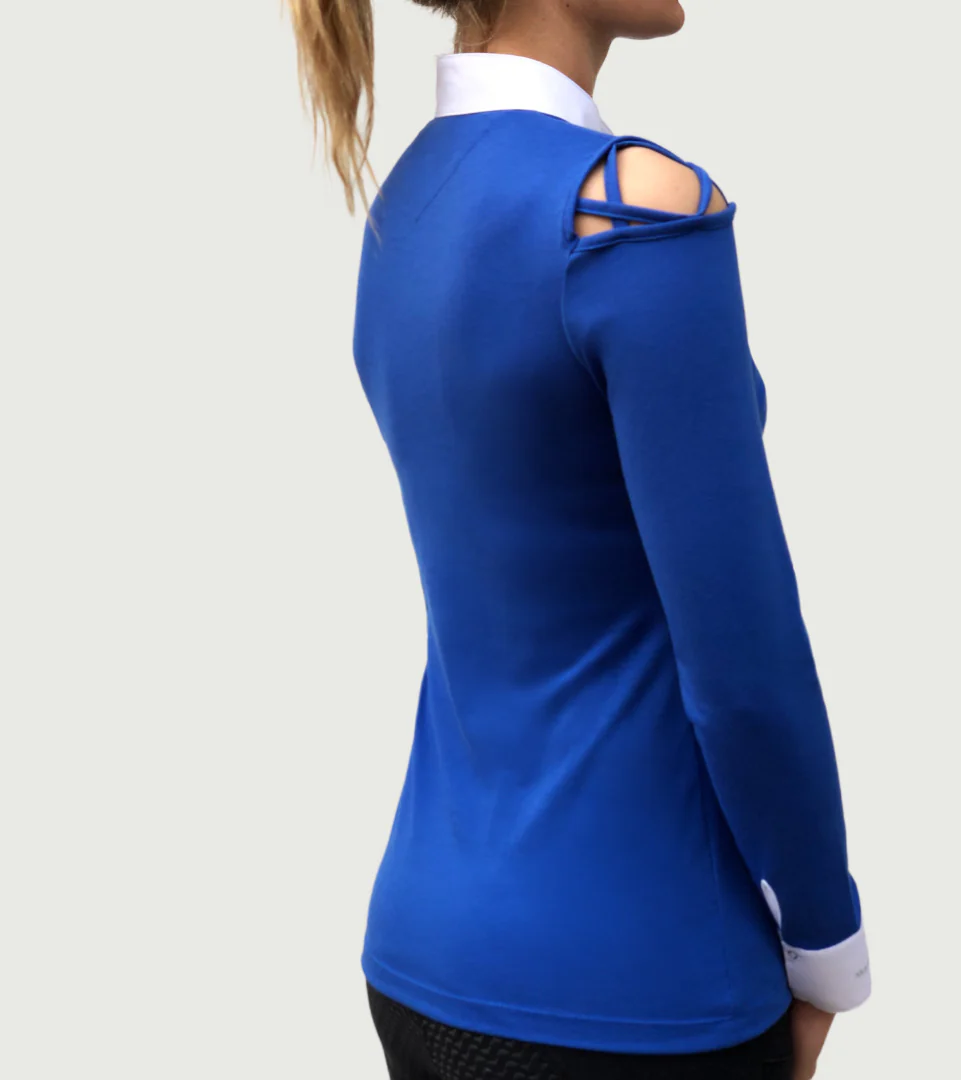 Polo Manches Longues Unleash Bleu Roi – Image 9