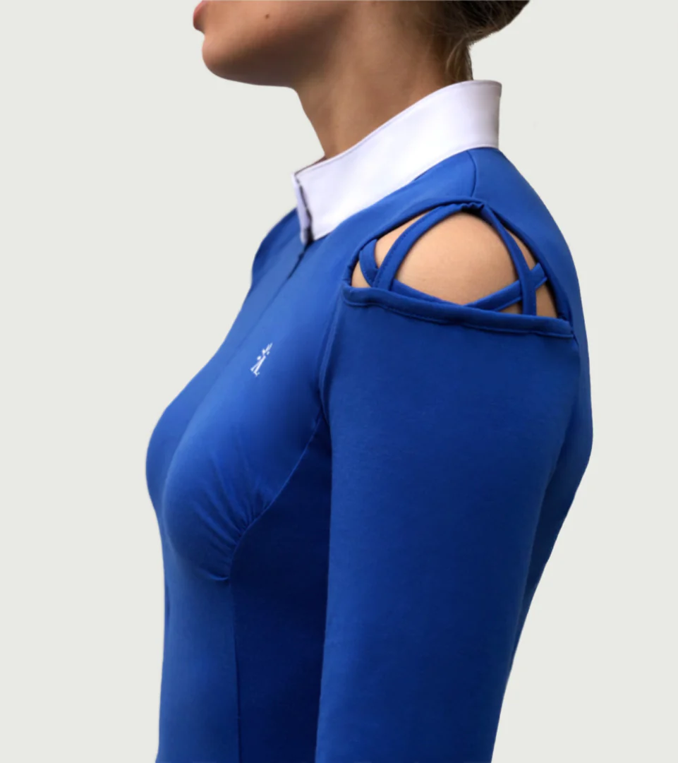 Polo Manches Longues Unleash Bleu Roi – Image 5
