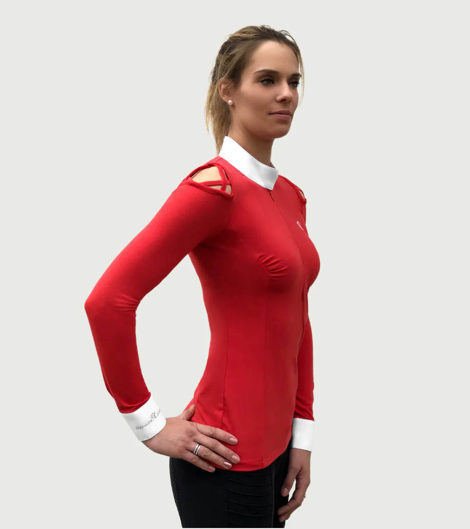 Polo Manches Longues Unleash Rouge