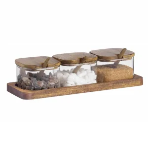 Set de 3 Pots Acacia