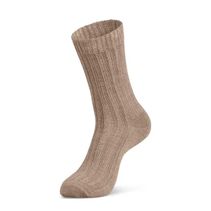 Chaussettes épaisses côtelées en mérinos pour femmes