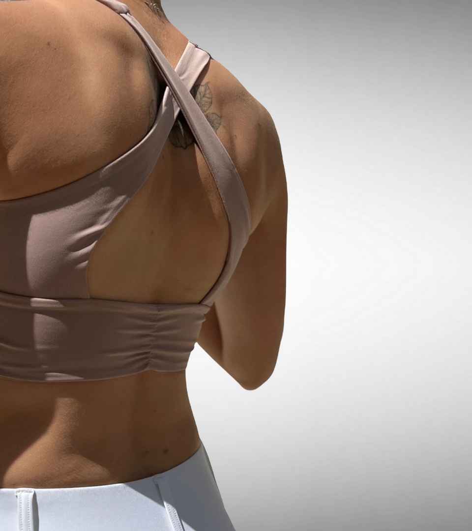 Brassière de Sport Sculpt Rose Poudré - High Impact – Image 9