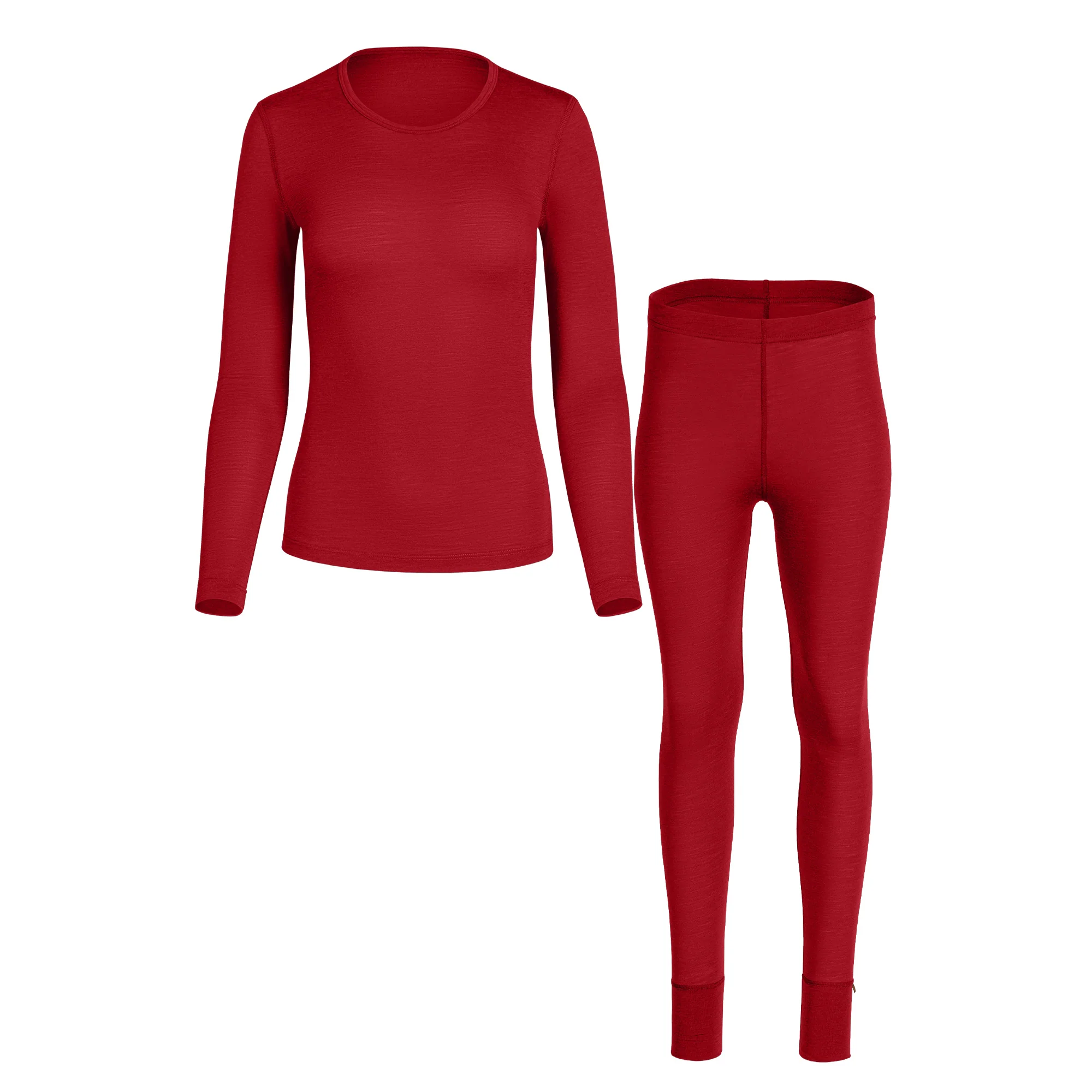Ensemble de sous-vêtements légers 100 % mérinos Cerise Royale – Image 4